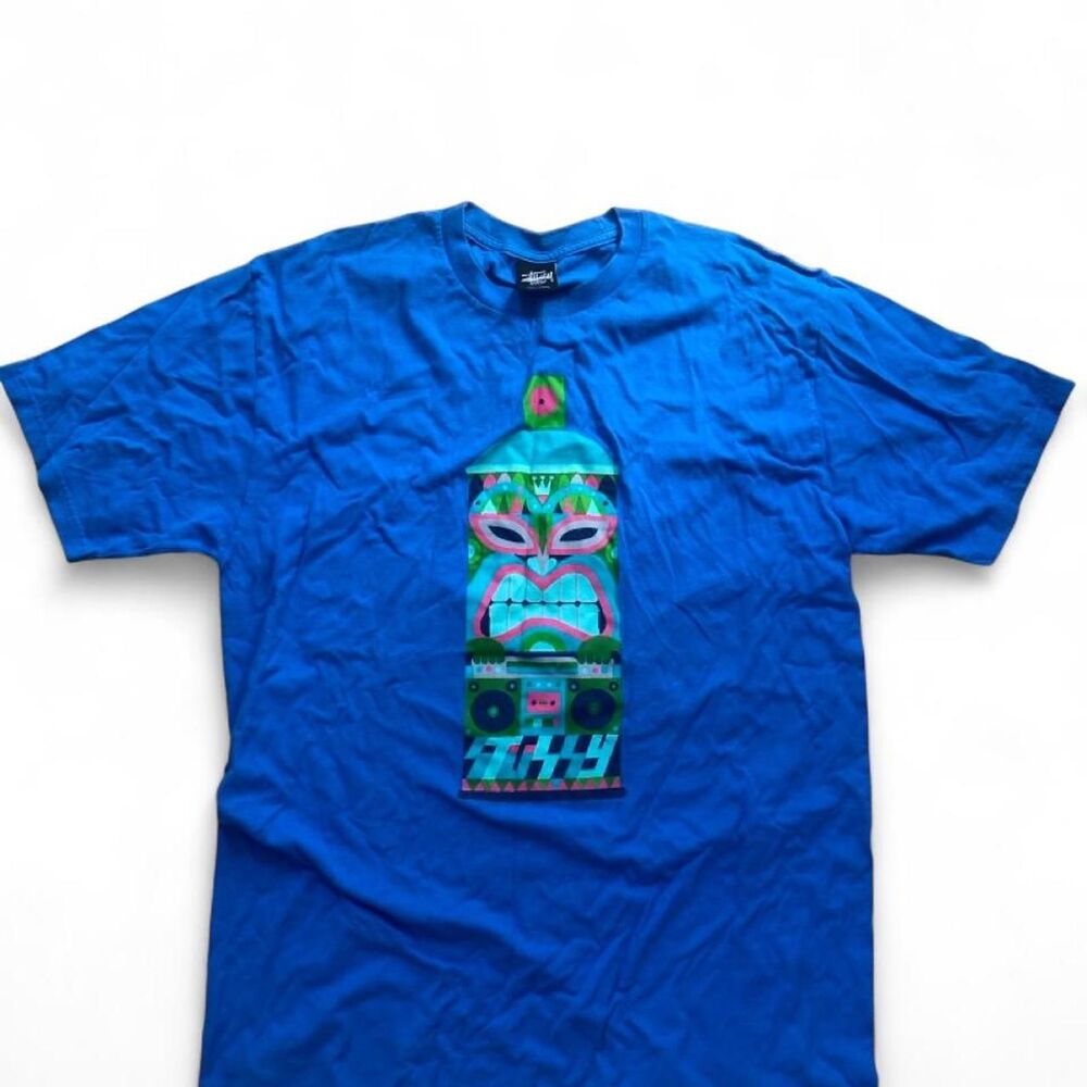 Stussy Men's Blue T-shirt